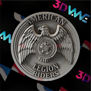 AMERICAN LEGION RIDER 3d stl 3DWave.us